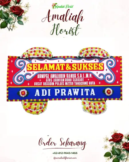 Papan Bunga Ucapan Selamat Pangongsean